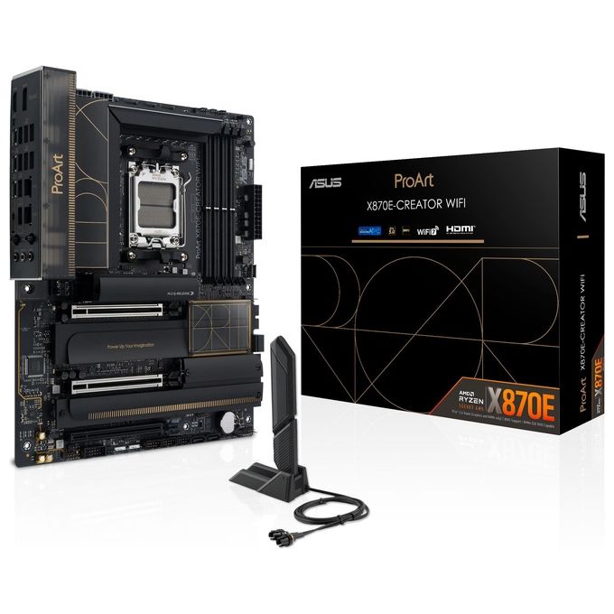ASUS 90MB1IG0-M0EAY0 ProArt Scheda Madre ATX AMD X870E DDR5 4 Slot M.2 Wi-Fi 7 USB4 colore Nero