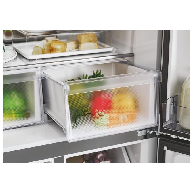 Candy CFQQ5T817EPS Frigorifero 4 Porte 467 L 181,5 cm Classe E Total No Frost 35 dB Multi-Airflow colore Argento