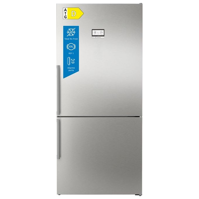 Bosch KGN86AIDR Serie 6 Frigorifero Combinato 631 L 186 cm Classe D 39 dB No Frost (186x86x81 cm) colore Acciaio Inox Antimpronta