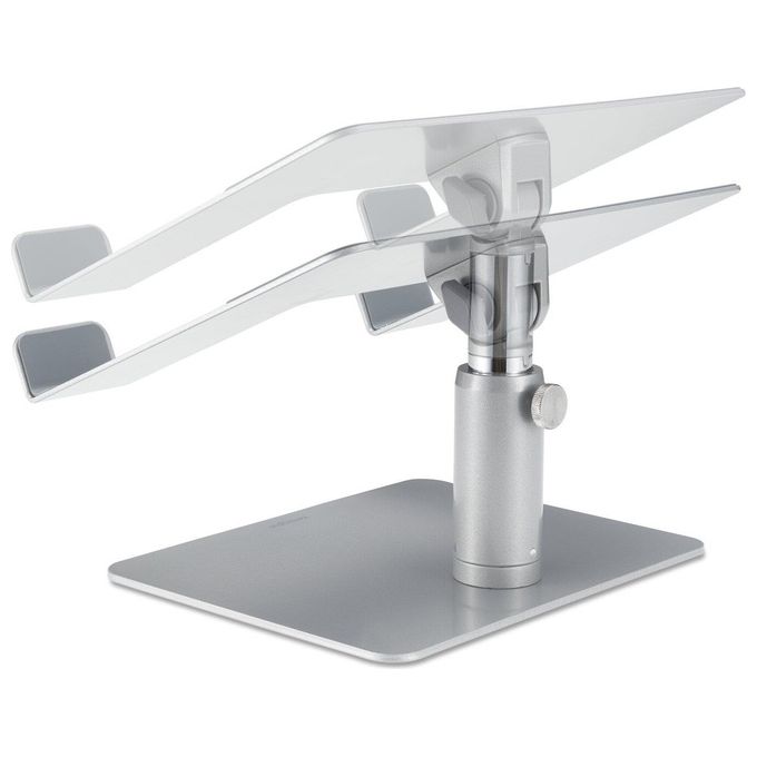 Kensington K50424WW Supporto Universale per Laptop Altezza Regolabile 151-200 mm Inclinazione 0-45° Materiale Acciaio Alluminio Silicone colore Argento