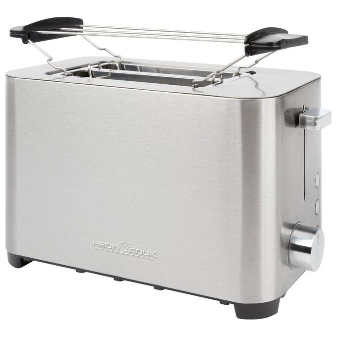 ProfiCook PC-TA 1251 Tostapane 2 Fette 750 W Fessure Extra Large Scongelamento Riscaldamento colore Acciaio Inox