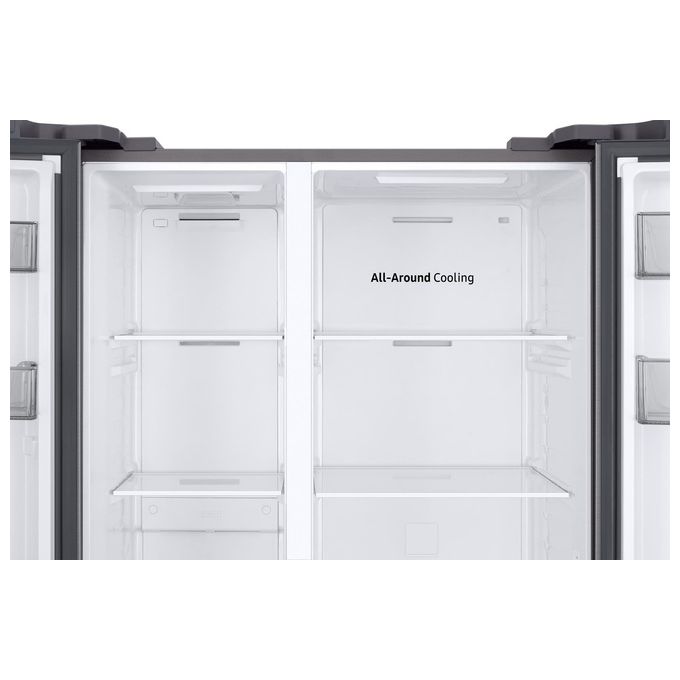 Samsung RS57DG400EM9EF Air Space AI Frigorifero Side by Side 583 L 178 cm Classe E 37 dB No Frost Wi-Fi SpaceMax (178x91.2x71.6 cm) colore Acciaio Inox