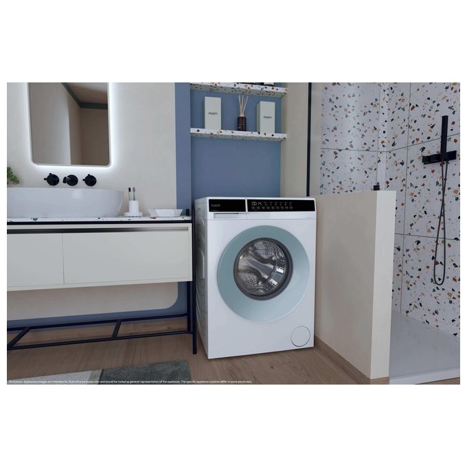 Candy EY27SE7 Lavatrice slim a carica frontale 7Kg 1200 giri classe a Motore Inverter Vapore Profondita' 44cm