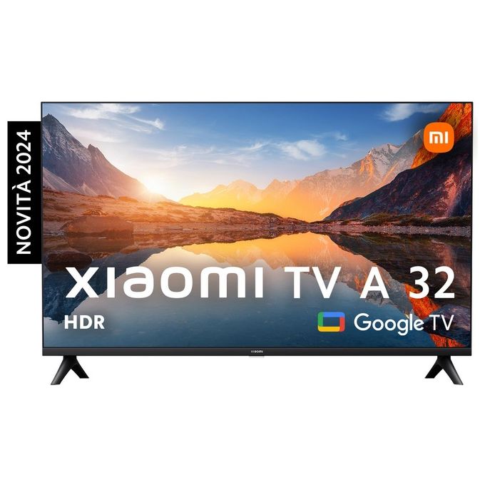 Xiaomi ELA5192EU TV A 32'' Smart TV Google TV HD 1366x768 DVB-T2 Wi-Fi Bluetooth 5.0 HDR colore Nero