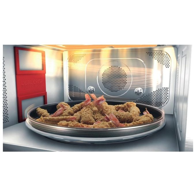 Whirlpool MWSC 9133 SX Supreme Chef Forno a microonde Combinato 33 L 1000 W Grill Vapore Crisp 6° SENSO colore Acciaio Inossidabile