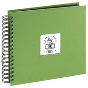 Hama Fine Art Album Fotografico e Portalistino a Spirale Verde 28x24cm 50 Pagine Nere