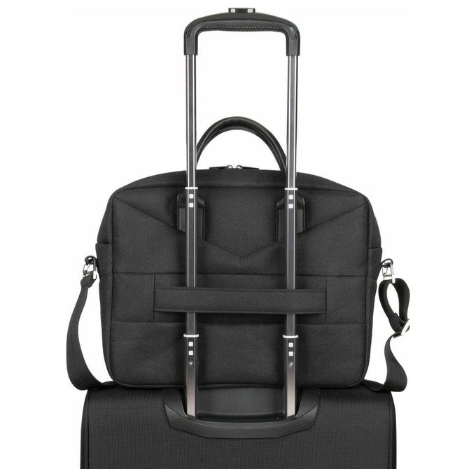 Rivacase 8134 Clark ECO Borsa Porta PC 15.6'' Impermeabile Poliestere Riciclato RPET colore Nero