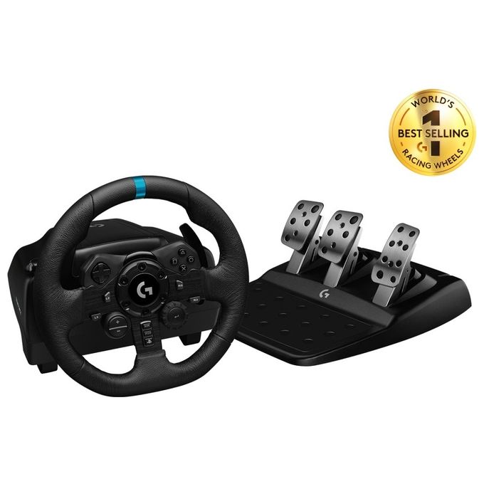 Logitech G923 Volante da Corsa con Pedali TRUEFORCE 900° Ritorno di Forza PS5 PS4 PC colore Nero