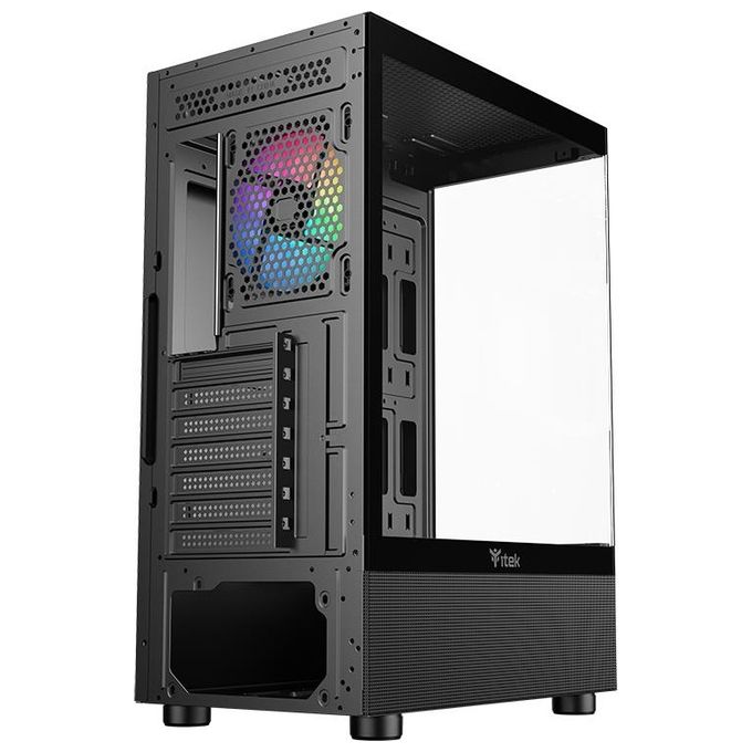 Itek ITGCASB33B SHOWBUI 33B PC Case Gaming Middle Tower ATX Vetro Temperato ARGB USB 3.0 colore Nero