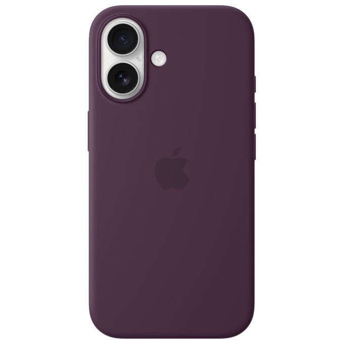 Apple MYY43ZM-A Custodia MagSafe in Silicone per iPhone 16 colore Prugna