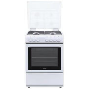 De'Longhi DL664EW Cucina a gas 4 fuochi forno elettrico 65 L Classe A (60x60x85 cm) colore Bianco