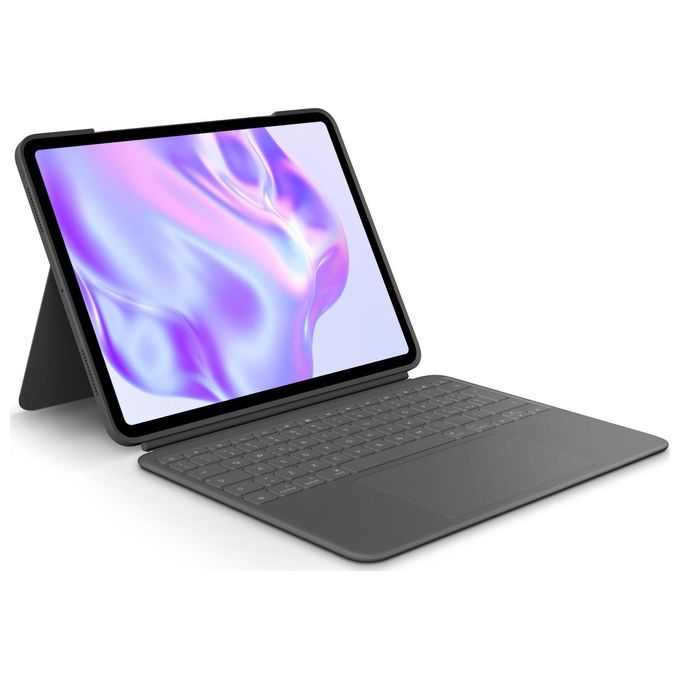 Logitech 920-012666 Combo Touch Custodia con Tastiera per iPad Pro 13'' QWERTY Italiano Smart Connector Trackpad colore Grafite