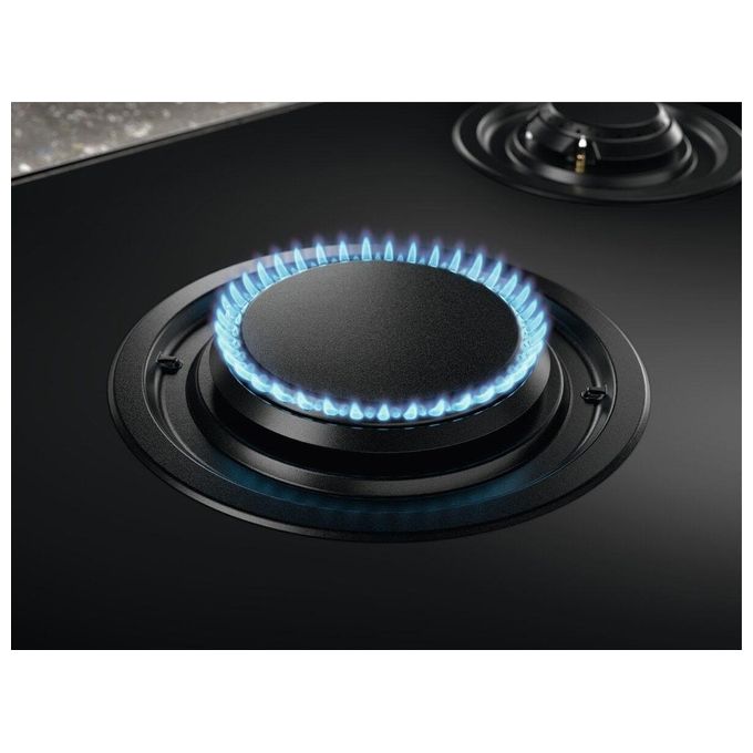 Electrolux KGG643753K Serie 800 Piano cottura Gas 60 cm 4 fuochi FlameLight Hob2Hood StepPower colore Nero