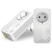 Strong POWERL600DUOEUV2 Powerline 600 v2 Kit Adattatori HomePlug AV2 600 Mbps Presa Integrata Porta LAN 100 Mbps