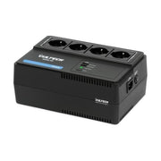 Vultech UPS700VA-XS Gruppo di Continuita' UPS Line Interactive 700VA 390W 4 Prese Bipasso Schuko 2 Porte USB AVR colore Nero