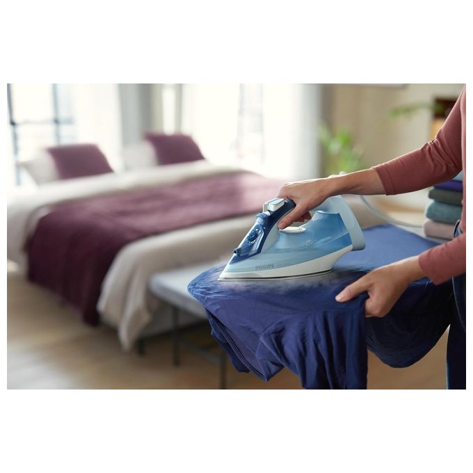 Philips DST5030-20 Serie 5000 Ferro a vapore 2400 W piastra SteamGlide Plus vapore 45 g-min colpo vapore 180 g-min colore Blu