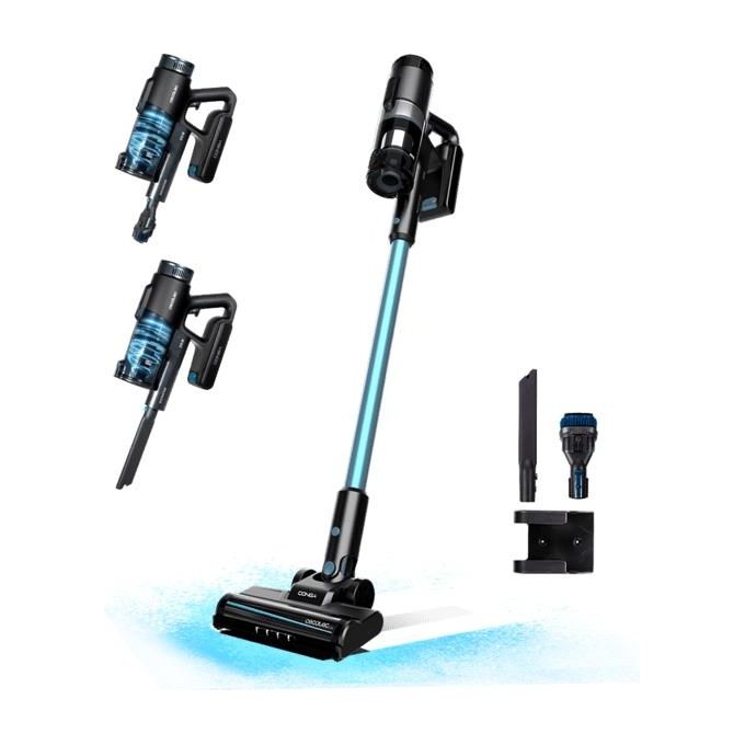 Cecotec 08422 Conga Rockstar 1500 Ray Pure Scopa Elettrica Senza Fili 2 in 1 Ciclonica 215 W 12000 Pa 45 min colore Nero
