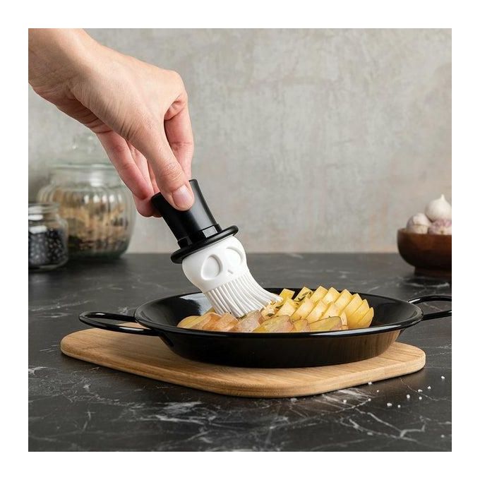 Ototo Skull Brush Pennello da Cucina Silicone