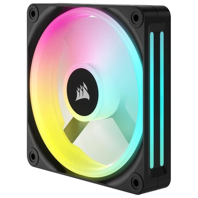 Corsair CO-9051001-WW iCUE LINK QX120 Ventola RGB 120mm 34 LED 2400 rpm PWM Cuscinetto Magnetico colore Nero