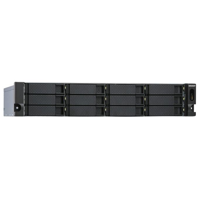 Qnap TL-R1200S-RP Contenitore di Unita' Di Archiviazione 2,5-3,5'' Enclosure Hdd-Ssd Nero-Grigio