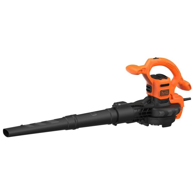 Black+Decker Aspiratore e Soffiatore Elettrico 3 in 1 2600W Beblv260-Qs per Macchine da Giardino e Soffiatori