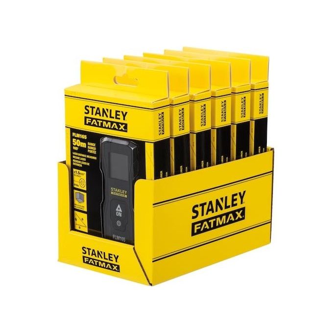 Stanley FMHT77165-0 FatMax Misuratore Laser 50 m precisione 1,5 mm batteria Li-Ion ricaricabile USB colore Nero