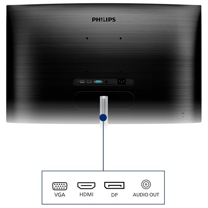 Philips Monitor 31.5'' LED VA Curvo 325E1C - 00 2560 x 1440 Quad HD Tempo di Risposta 4 ms