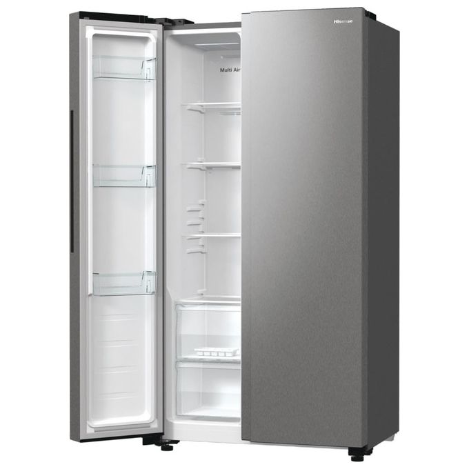 Hisense RS711N4ACE Frigorifero Side by Side 550 L 178,6 cm Classe E 38 dB Total No Frost Inverter (178,6x91x64,3 cm) colore Inox
