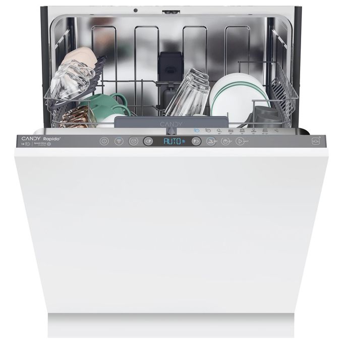 Candy CI 4C6F0A Rapido' Lavastoviglie a Scomparsa Totale 14 coperti Classe C 46 dB WiFi Bluetooth (82x60x56 cm) colore Antracite
