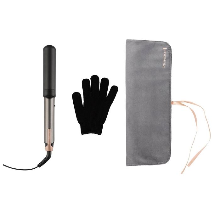 Remington S6077 ONE Piastra e Arricciacapelli Multistyler 2 in 1 Ceramica Tormalina 5 Temperature 150-230°C Riscaldamento 20s colore Bronzo Grigio