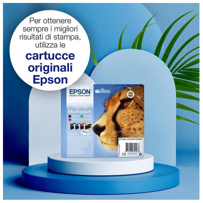 Epson T0713 5.5 ml magenta originale cartuccia dinchiostro per Stylus DX9400, SX115, SX210, SX215, SX218, SX415, SX515, SX610, Stylus Office BX310, BX610