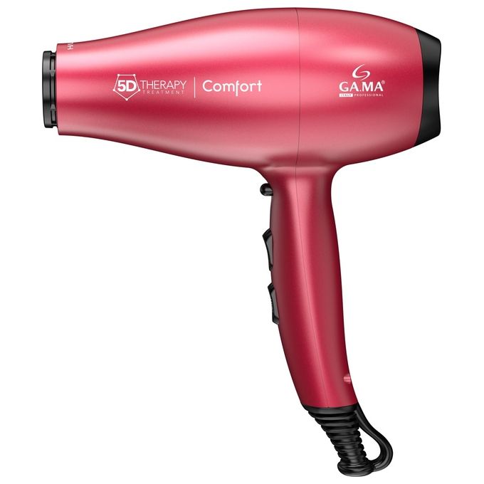 Ga.Ma Asciugacapelli GH0501 5D Therapy Comfort Alogeno 220W Rosso Prestazioni Professionali per un'Asciugatura Delicata