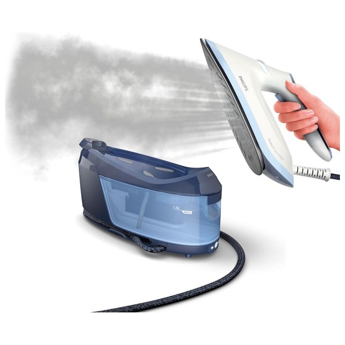 Philips PSG6026-20 PerfectCare Serie 6000 Ferro da Stiro con Caldaia 2400 W 6,5 bar 130 g-min 1,8 L colore Bianco