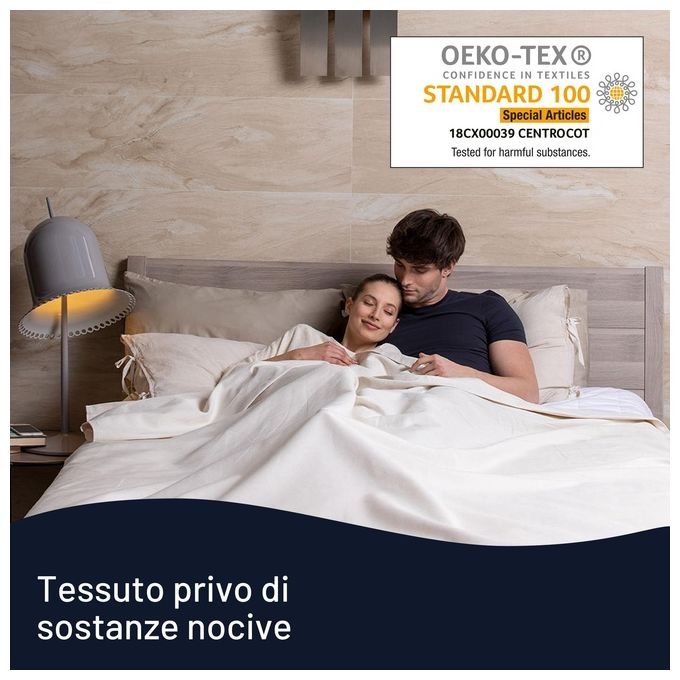 Imetec Scaldasonno Adapto S 6T 100% Lana e Merino 150x80cm