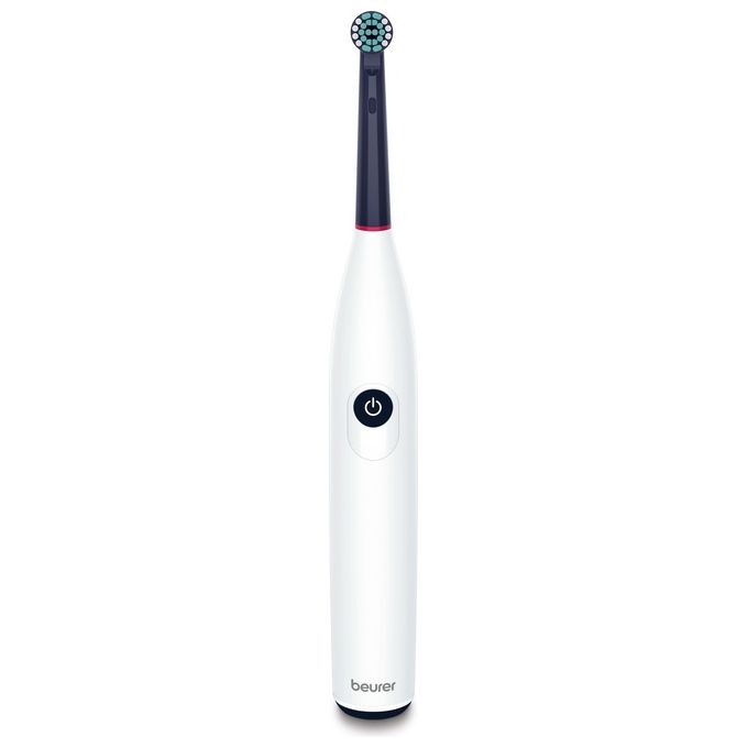 Beurer TB 15 Green Planet Spazzolino Elettrico con tecnologia oscillante e rotante - Durata batteria: 12 giorni -2 modalita' di spazzolamento (pulizia quotidiana e denti sensibili) - Timer di 2 minuti - Luce LED per livello di carica - Incl. Testina - Inc