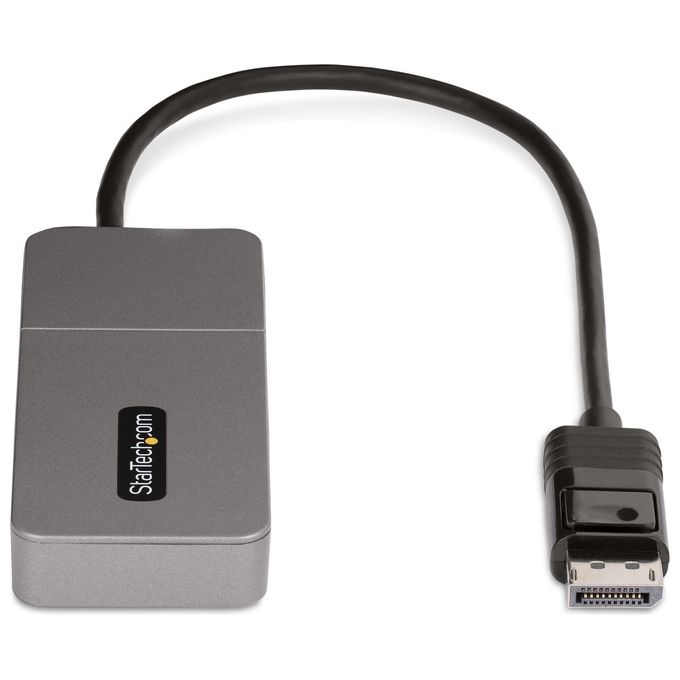 StarTech.com MST14DP123HD Adattatore DP HDMI a 3 Porte Hub MST da DisplayPort a HDMI 4K 60Hz Convertitore DP1.4 a Multi Monitor HDMI per Notebook Splitter HDMI con Cavo Integrato da 30cm Alimentato da USB colore Grigio