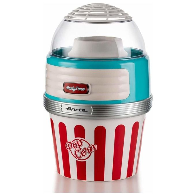 Ariete 2957 Party Time Macchina per Popcorn Aria Calda Ciotola Estraibile 60 g 1100 W colore Azzurro