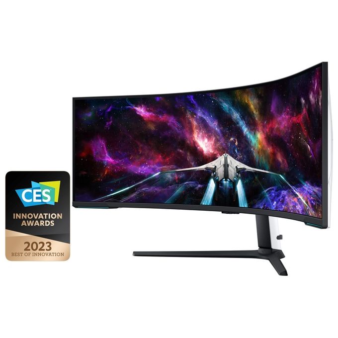 Samsung LS57CG952NUXEN Odyssey Neo G9 Monitor Gaming 57'' Dual UHD 7680x2160 Pixel 240 Hz 1 ms GtG Quantum Mini LED HDR1000 colore Nero