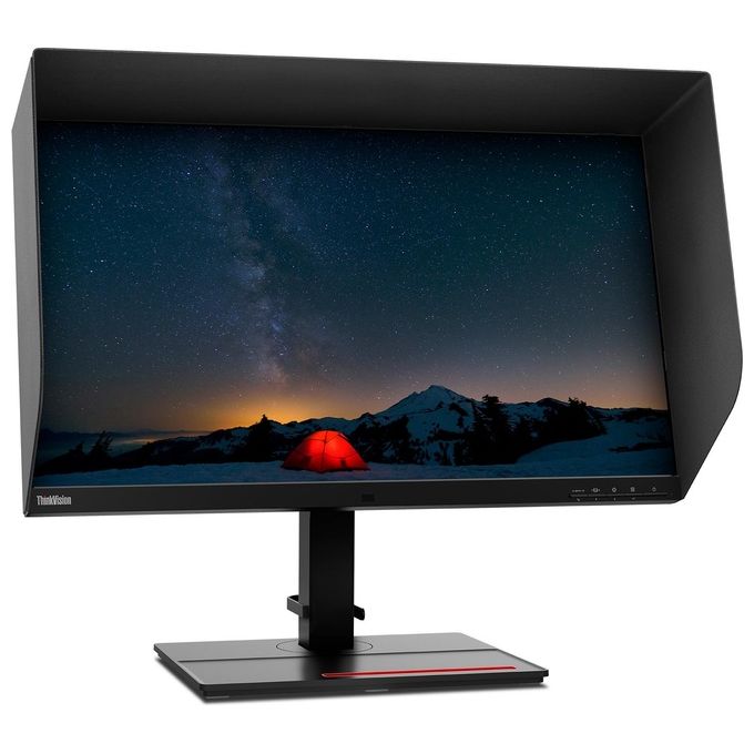 Lenovo 62CBRAT6EU ThinkVision P27u-20 Monitor 27'' 4K UHD IPS 3840x2160 60 Hz Thunderbolt 4 HDR400 VESA colore Nero