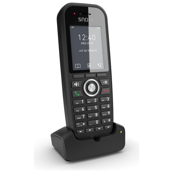 Snom M30 IP DECT Handset Cornetta Wireless VoIP SIP Vivavoce Display TFT 2'' 22h colore Nero