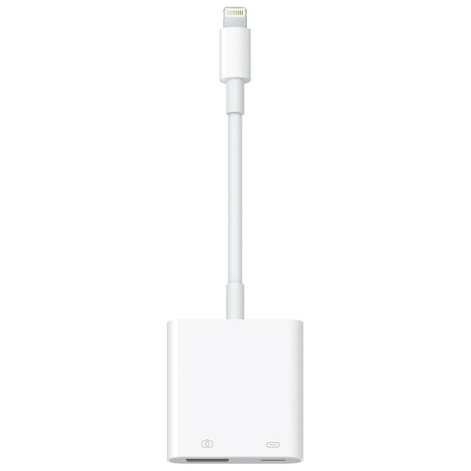 Apple MX5J3ZM-A Adattatore per Fotocamere Lightning a USB 3 2 Porte USB 3.2 Gen 1 Type-A colore Bianco