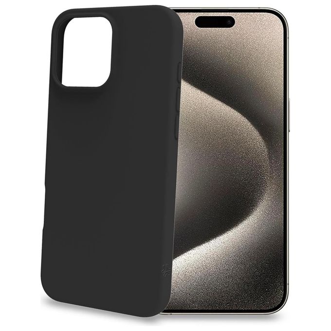 Celly Cromo Cover per iPhone 16 Pro Max Nero
