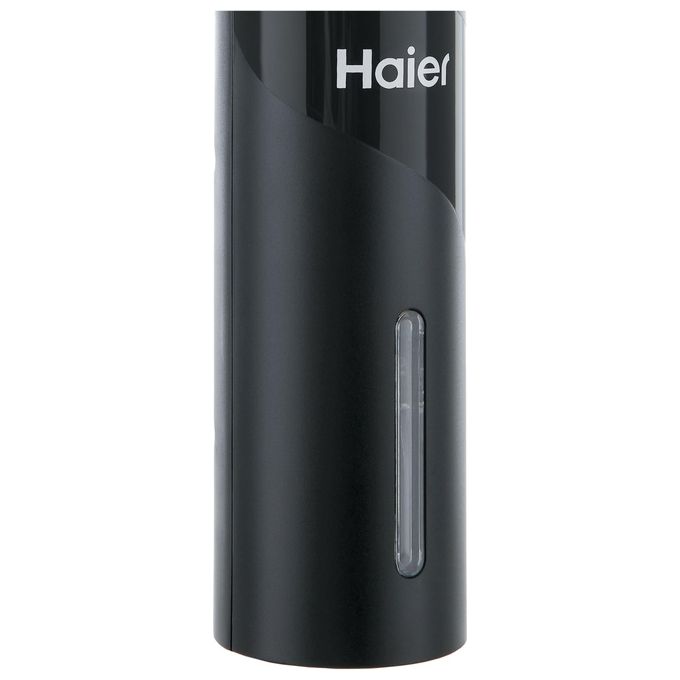 Haier HAWUKIT06 Set da Vino Elettrico 6 in 1 Ricaricabile USB Apribottiglie Aeratore Tagliacapsule Pompetta Sottovuoto 2 Tappi colore Nero