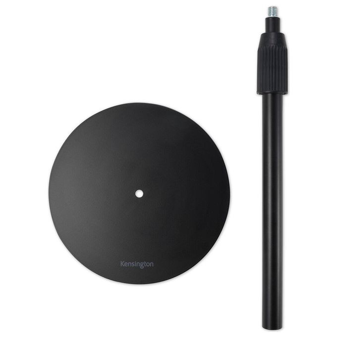 Kensington K87651WW Supporto telescopico per scrivania A1010 regolabile da 30 a 48 cm con base antiscivolo e gestione cavi colore Nero