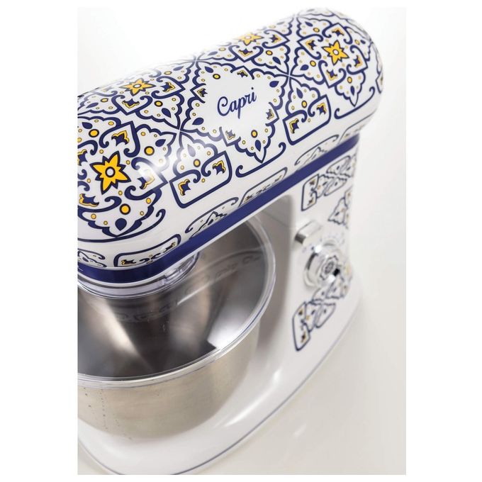 Ariete 1588 Capri Impastatrice Planetaria 1200 W 5,5 L 7 velocita' ciotola Acciaio Inox colore Bianco Azzurro