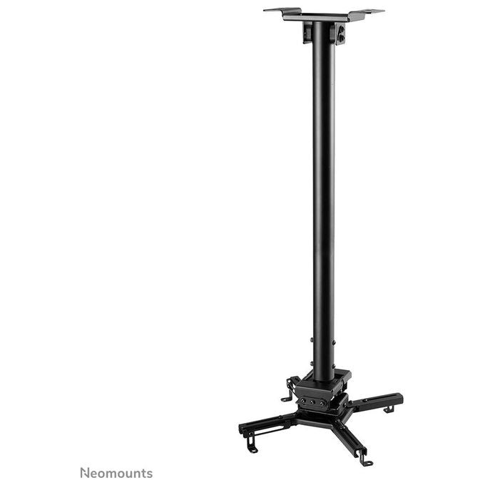 Neomounts W126813331 CL25-550BL1 Supporto da Soffitto per Proiettore Altezza Regolabile 74,5-114,5 cm Carico Massimo 35 Kg con Gestione Cavi Sistema Easy Release colore Nero
