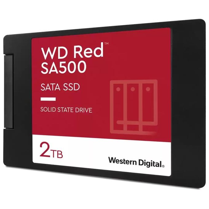 Western Digital WDS200T2R0A-68CKB0 Red SSD Interno 2 TB 2.5'' SATA 3D NAND per NAS colore Nero