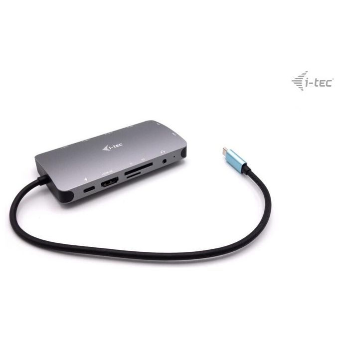 I-tec C31NANODOCKVGAPD Metal Nano Docking Station USB-C HDMI VGA LAN Gigabit Power Delivery 100W colore Argento