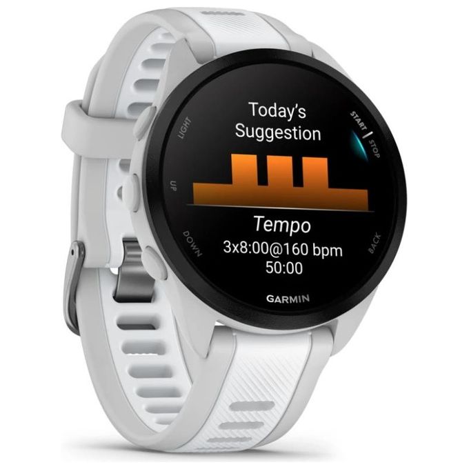 Garmin 010-02863-21 Forerunner 165 Smartwatch GPS AMOLED 1.2'' 43mm Cardiofrequenzimetro Multisport 4 GB colore Grigio