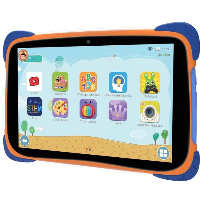 Mediacom M-SP10KID Smart KID 10 Tablet 32 GB RAM 3 GB Android 14 Wi-Fi Bluetooth 5.2 colore Multicolore